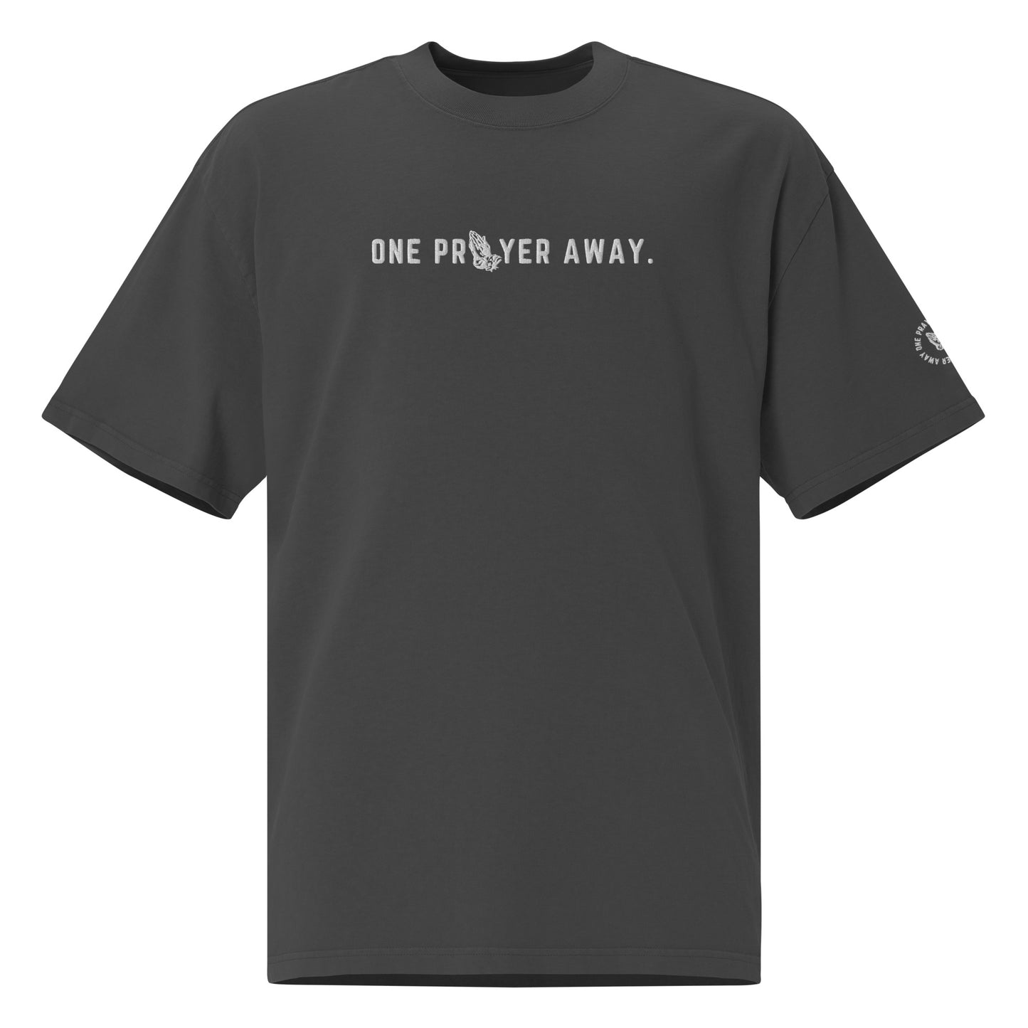 Oversized Faded One Prayer Away Tee